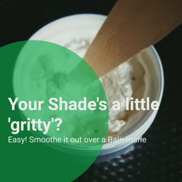 making grainy Shade All-Natural Sunscreen smooth again